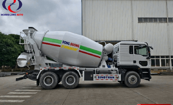 Xe Trộn Bê Tông Howo 10 Khối - Nhập Khẩu Chính Hãng